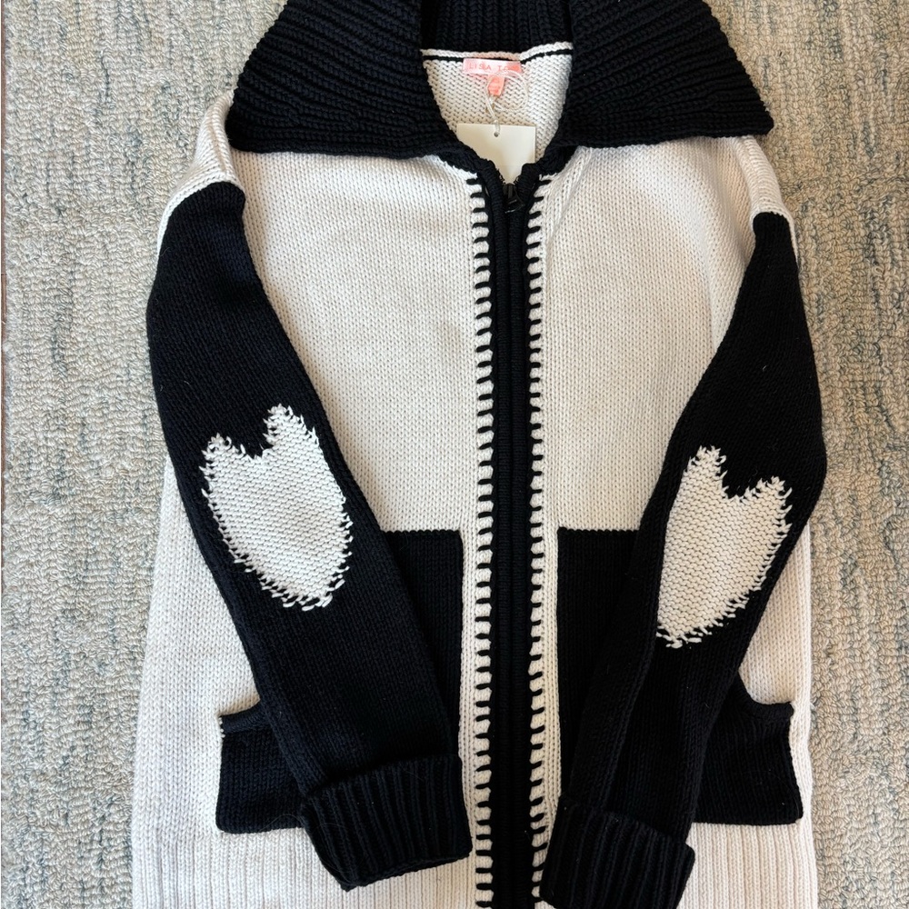 Lisa Todd Undercover Love Zip Sweater NWT